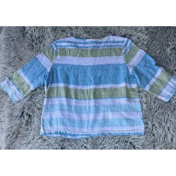 Appleseeds Sunrise Stripe Button - Image 4