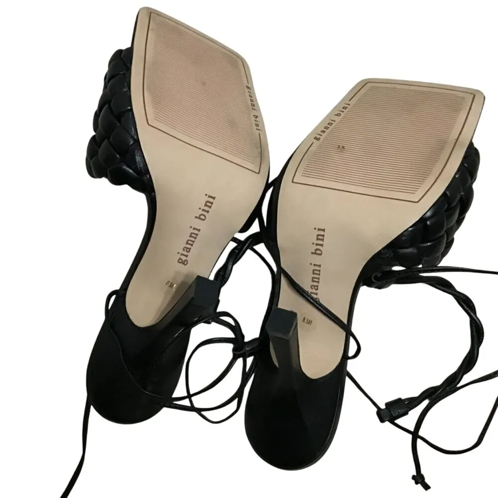 Gianni Bini Dekota Womens Black Stiletto Heels‎ Strappy Heels Size 8.5M - Image 6