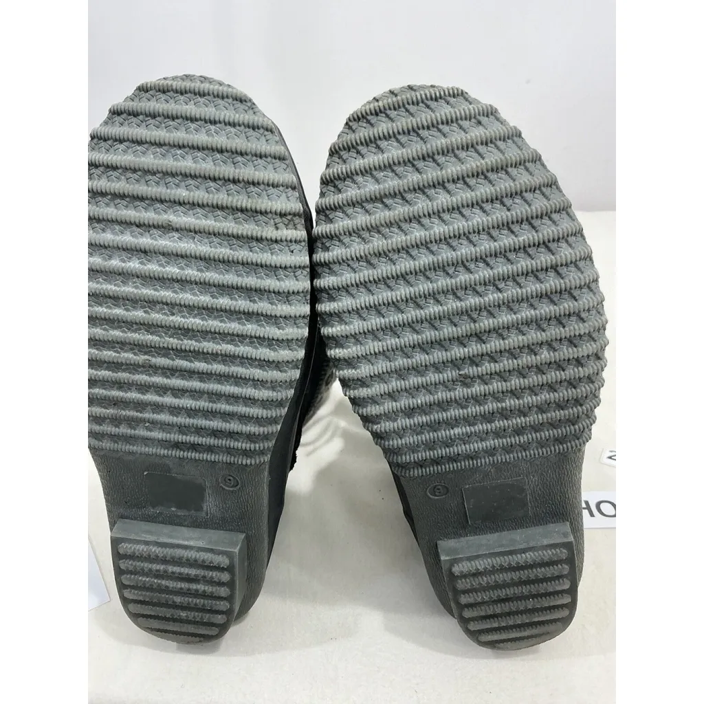 Womans Khombu Cozy Duck Boots Black Suede Lined Lace Up Winter Boots 9 M - Image 7