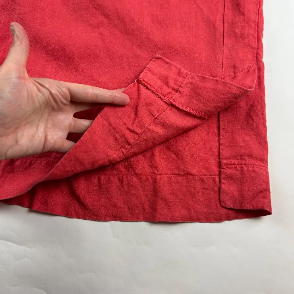 Athleta Watermelon Linen Playa Wide Leg Cropped Pant 16 - Image 8