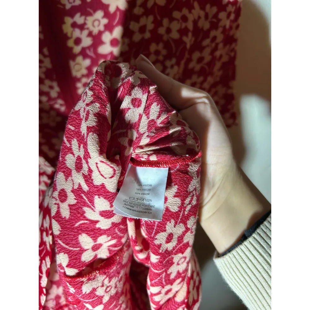 $160 NWOT Madewell Wrap-Front Romper In‎ Mini Daisy Size 0 - Image 6