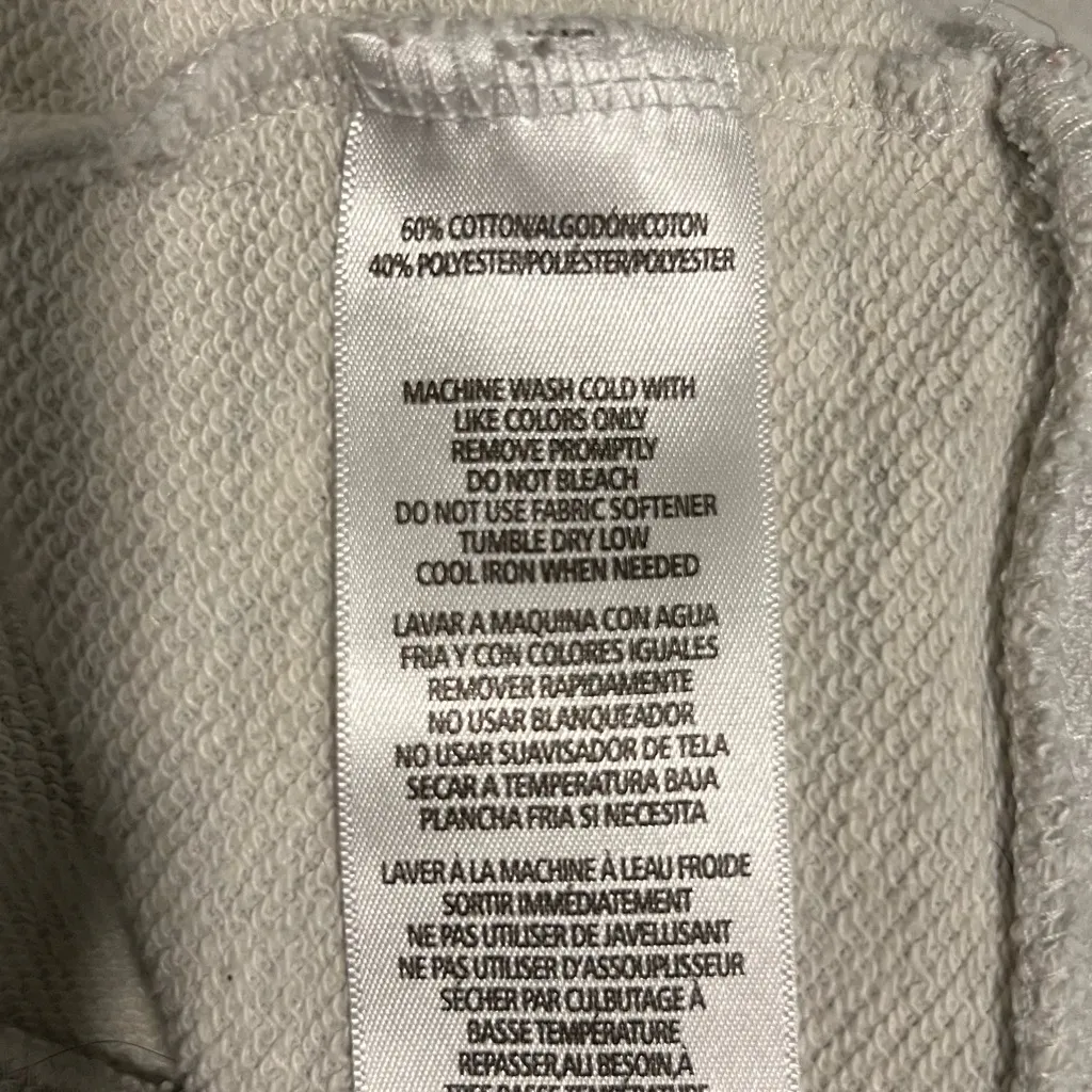 Tommy Hilfiger Gray Sport Pullover Size M Cowl Neck 35 - Image 5