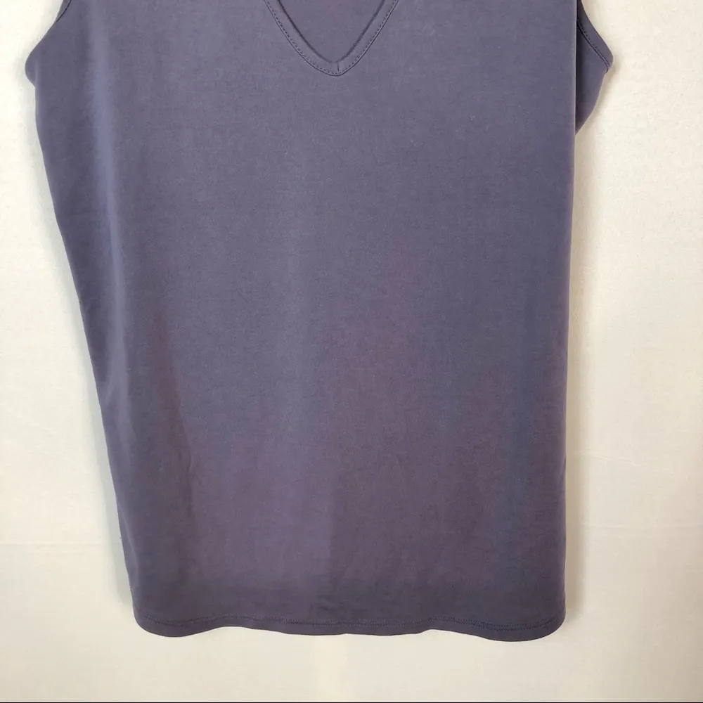 Boutique Kaileigh Purple Cowl Neck Sleeveless Tank Top L - Image 55