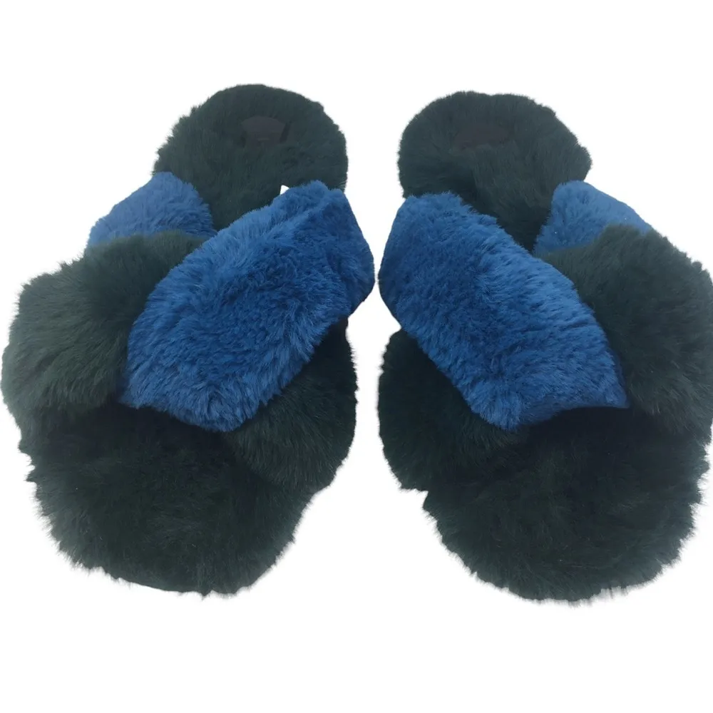 Anthropologie LEXIE SLIPPERS open toe faux fur - Image 2