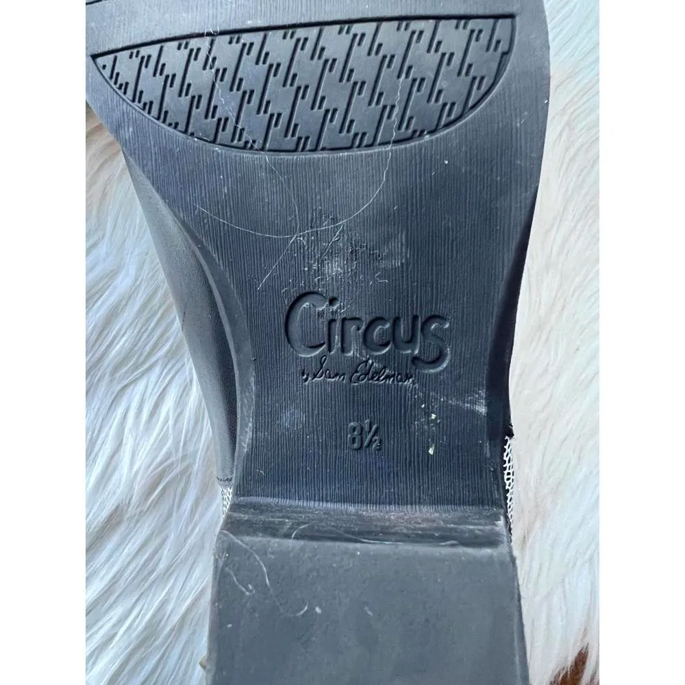 Circus by Sam Edelman  Black & white Ankle Boots with Decorative Heel size 8.5 - Image 6