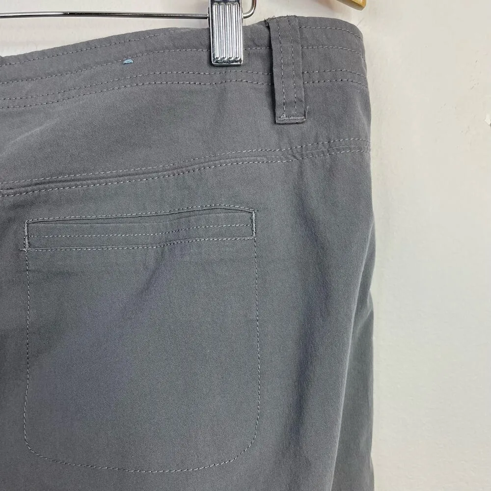 Spire Roll Up Stretch Activewear Hiking Trail Pants Gray Womens 14 - Image 9