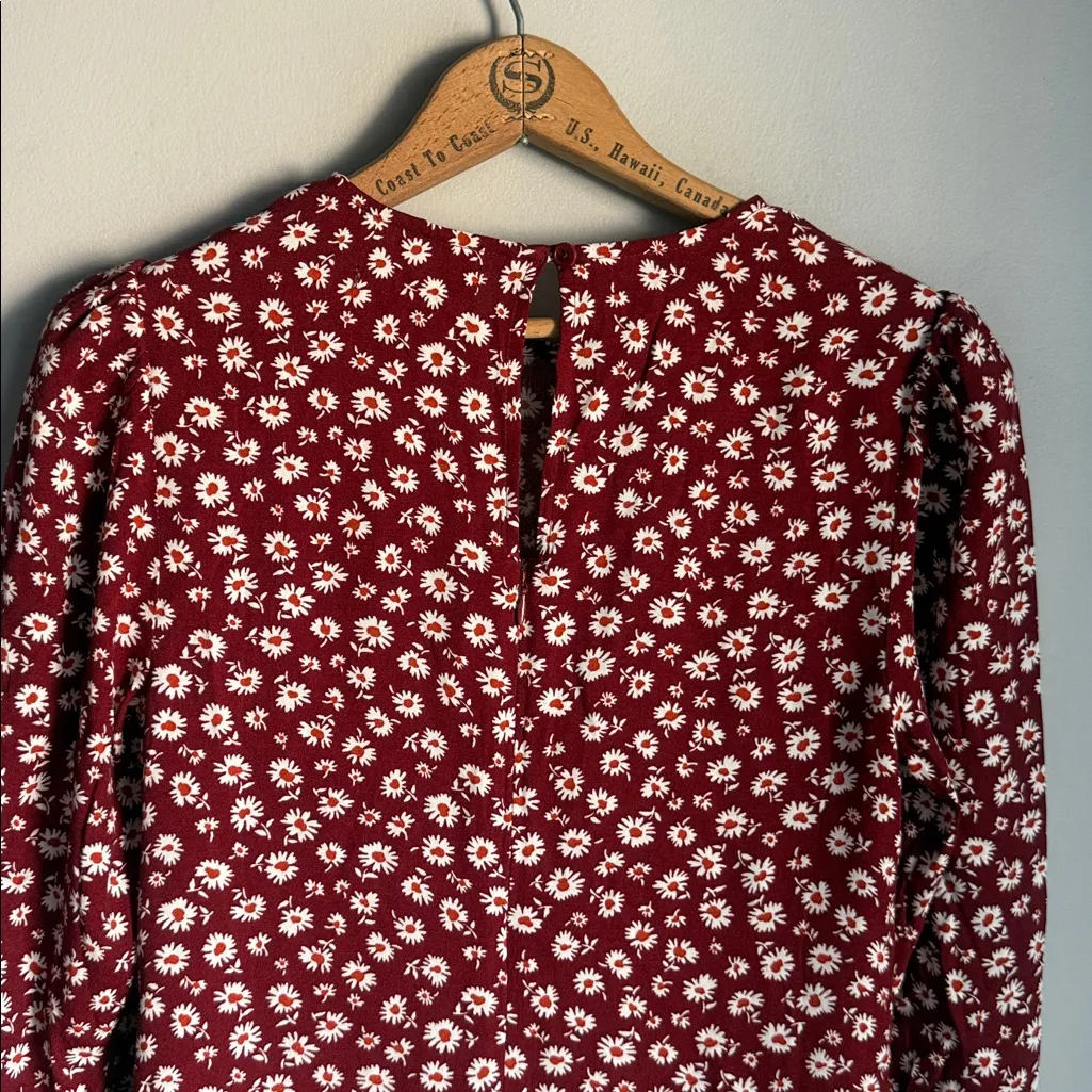 NEW REFORMATION Brantley Floral-Pattern Woven-Blend Mini Dress 4 - Image 9