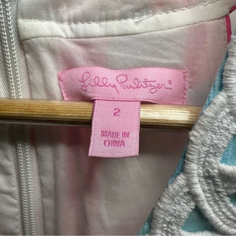 Lilly Pulitzer Lynn Shift Dress. Size 2. “Out to “Sea Pattern. - Image 3