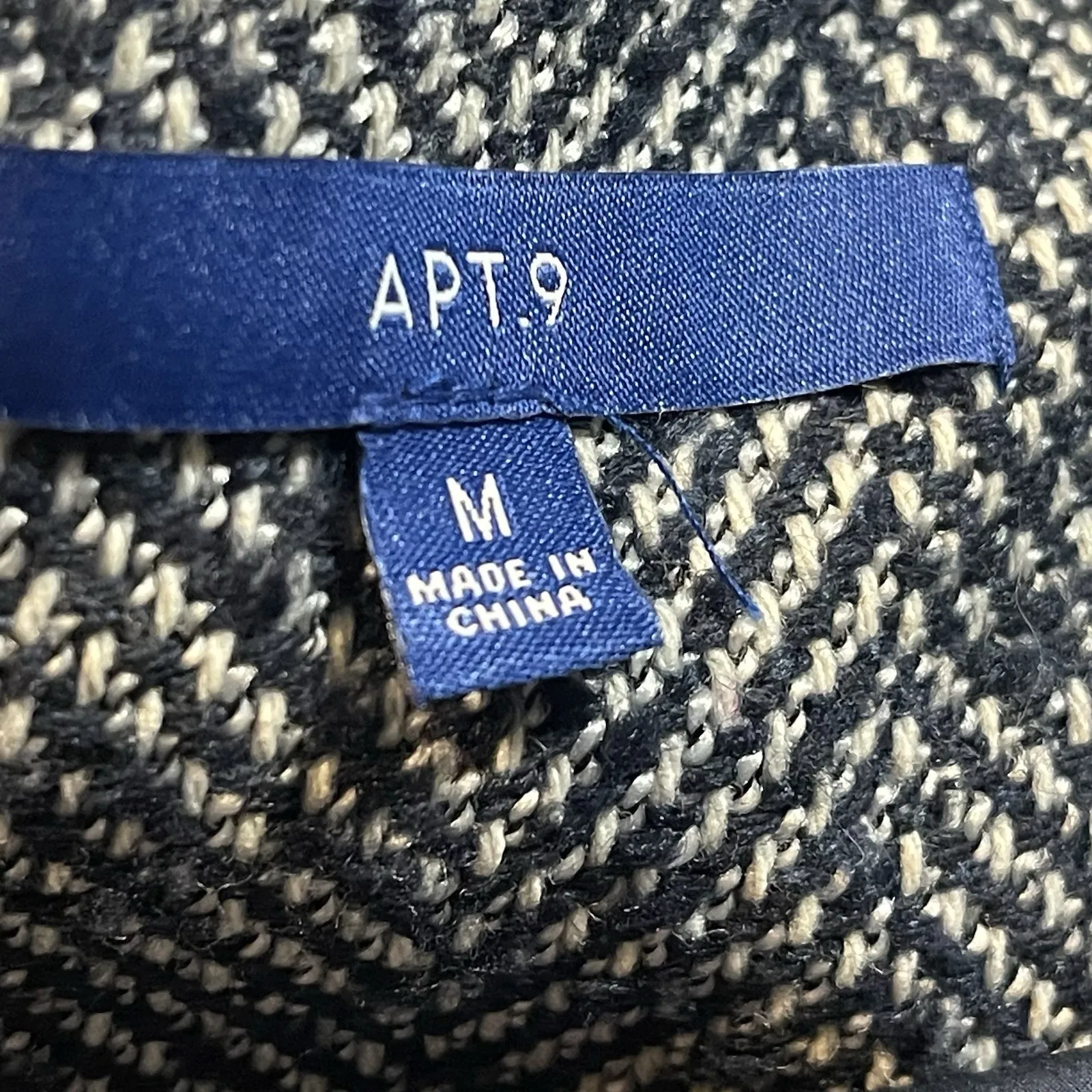 Apt. 9 Womens Jacket‎ Medium Blue/White Fringe F-41 - Image 2