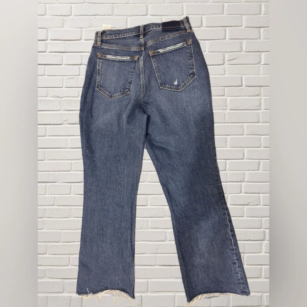 Abercrombie & Fitch Curve Love Kick Flare Jeans 28 6S Ultra High Rise Button Fly - Image 3