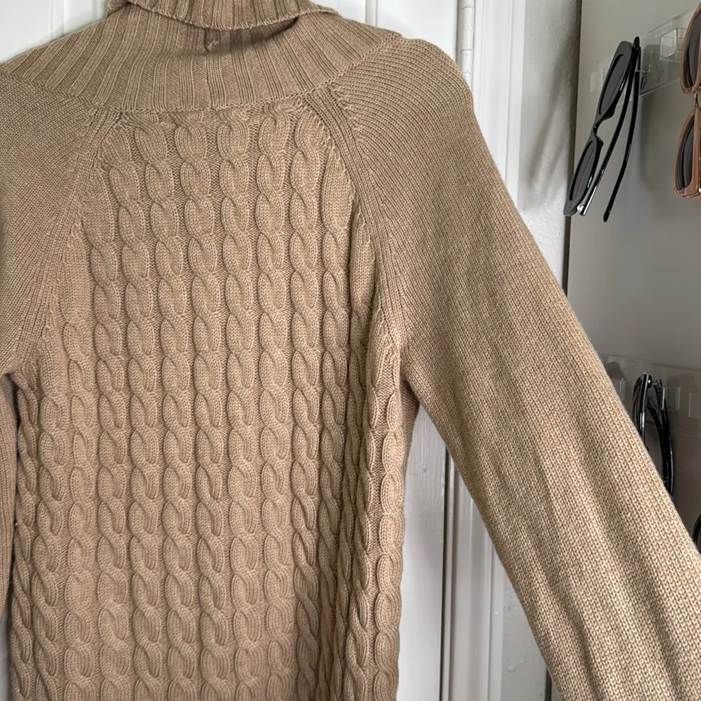 Banana Republic chunky cableknit wool blend cowl neck sweater holiday 2012 - Image 11