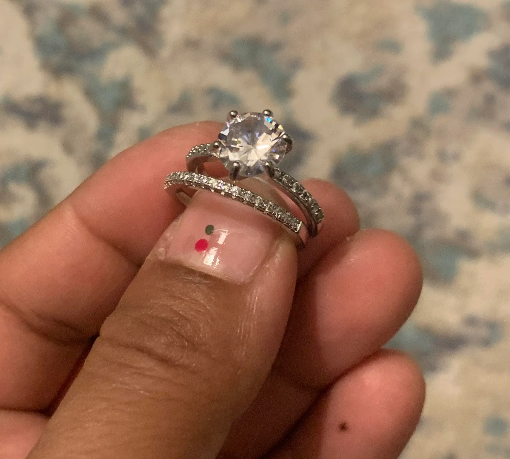 Beverly Hills Boutique Ring Set... Silver - Image 3