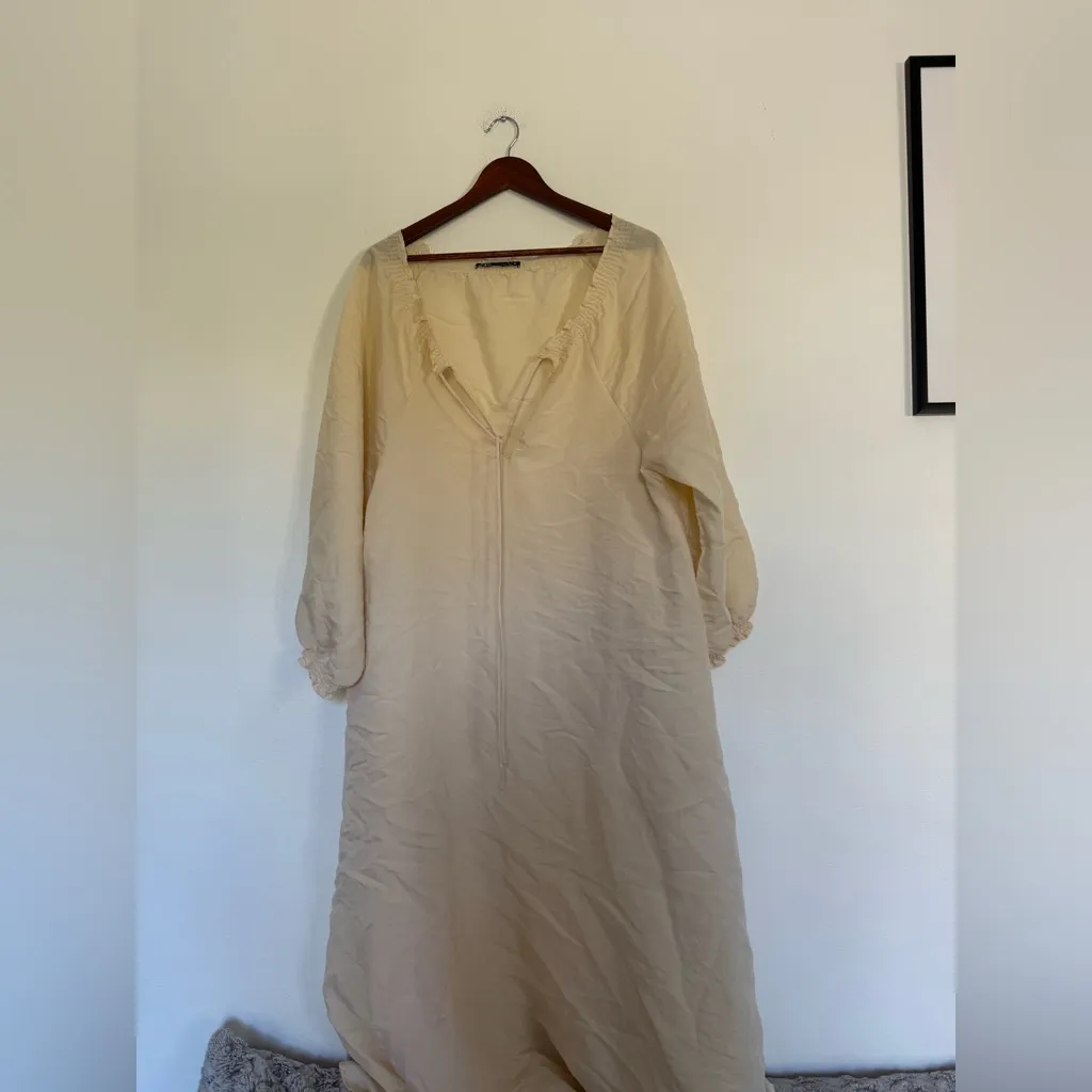 Zara Tunic Cream Dress - Image 2