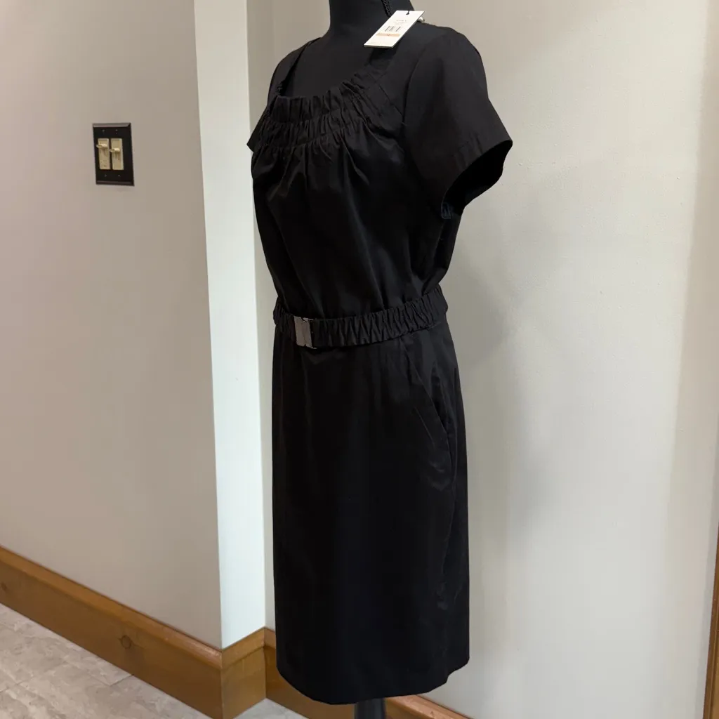 Calvin Klein NWT Black Dress with Belt Detail Size 12 - Image 3