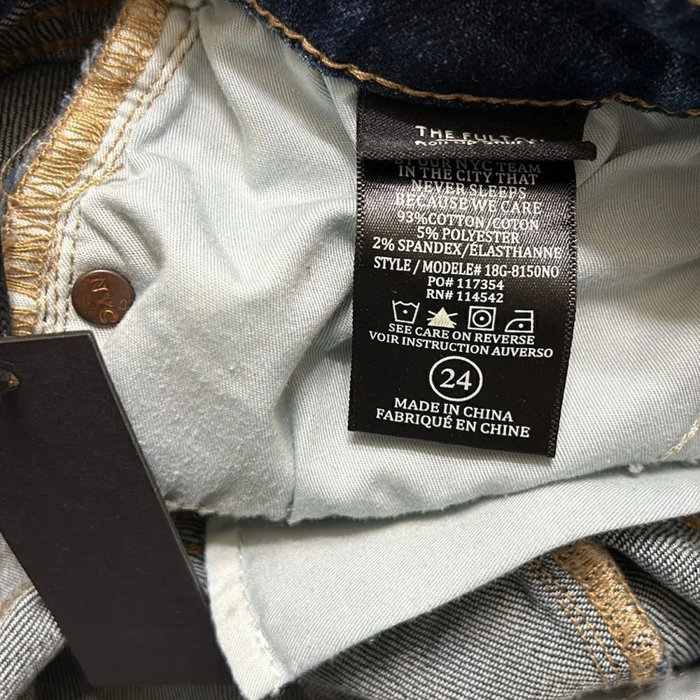 Blank NYC Fulton Roll up Distressed Denim Shorts(Size 24) - Image 7