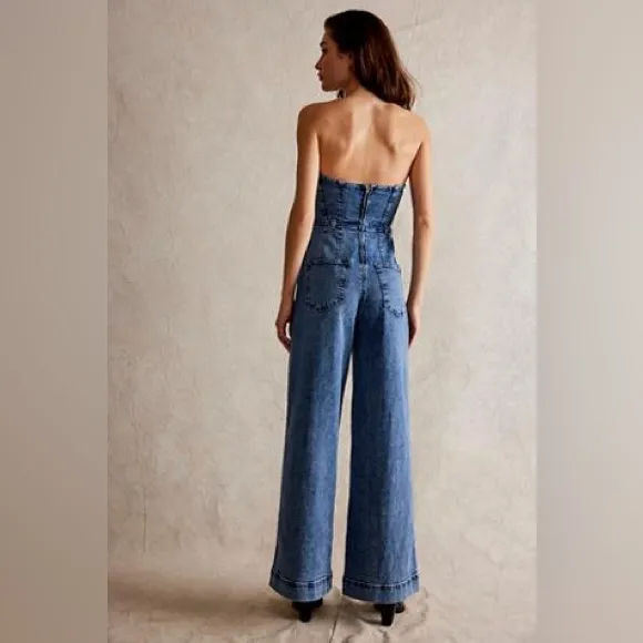 Free People We The Free CRVY Femme Fatale One Piece Jumpsuit - Image 3
