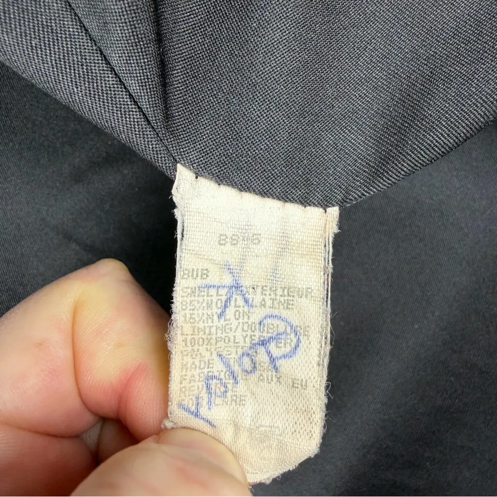 VTG 90s Woolrich Brown Wool Chore Coat Hunting Field Jacket Women's L Large USA - Image 8