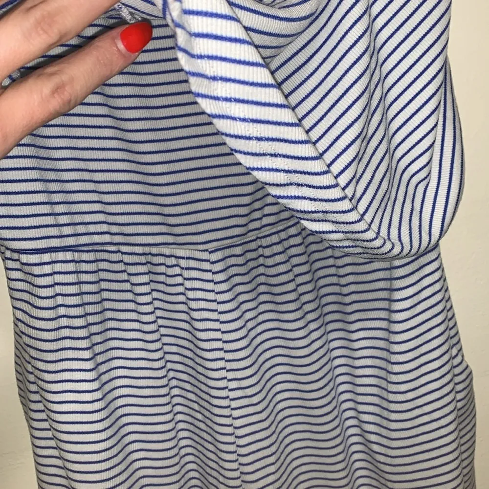 Culture Code NWT women size 2X plus size romper shorts with adjustable straps Blue - Image 4