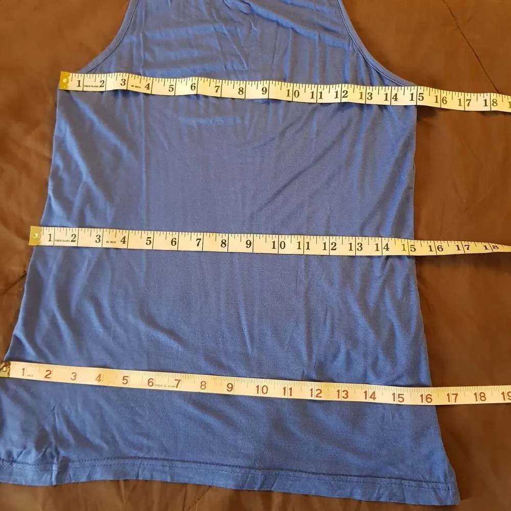 Agiato Racerback Tank Top Size XXL Sporty Blue Gym Running Activewear NWT Yoga - Image 11