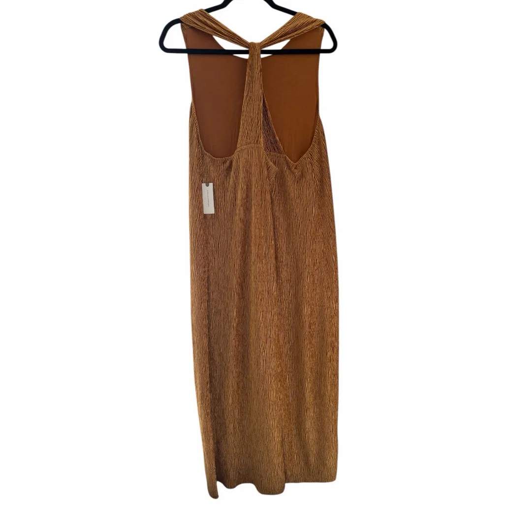 Anthropologie Maeve Adrienne Maxi Deess Gold Mustard Yellow NEW size XL - Image 11