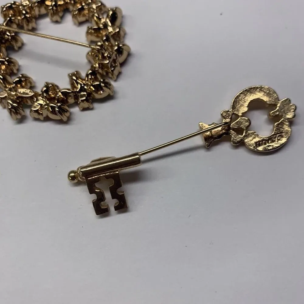 Lot Of 3 All Signed Gold Tone Vintage - Image 8