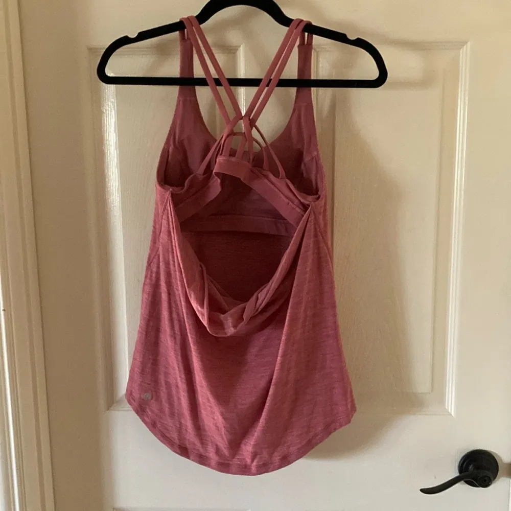 Lululemon Moment to Movement Tank Top Cherry Tint Two in One Pink Red Like New - Image 10