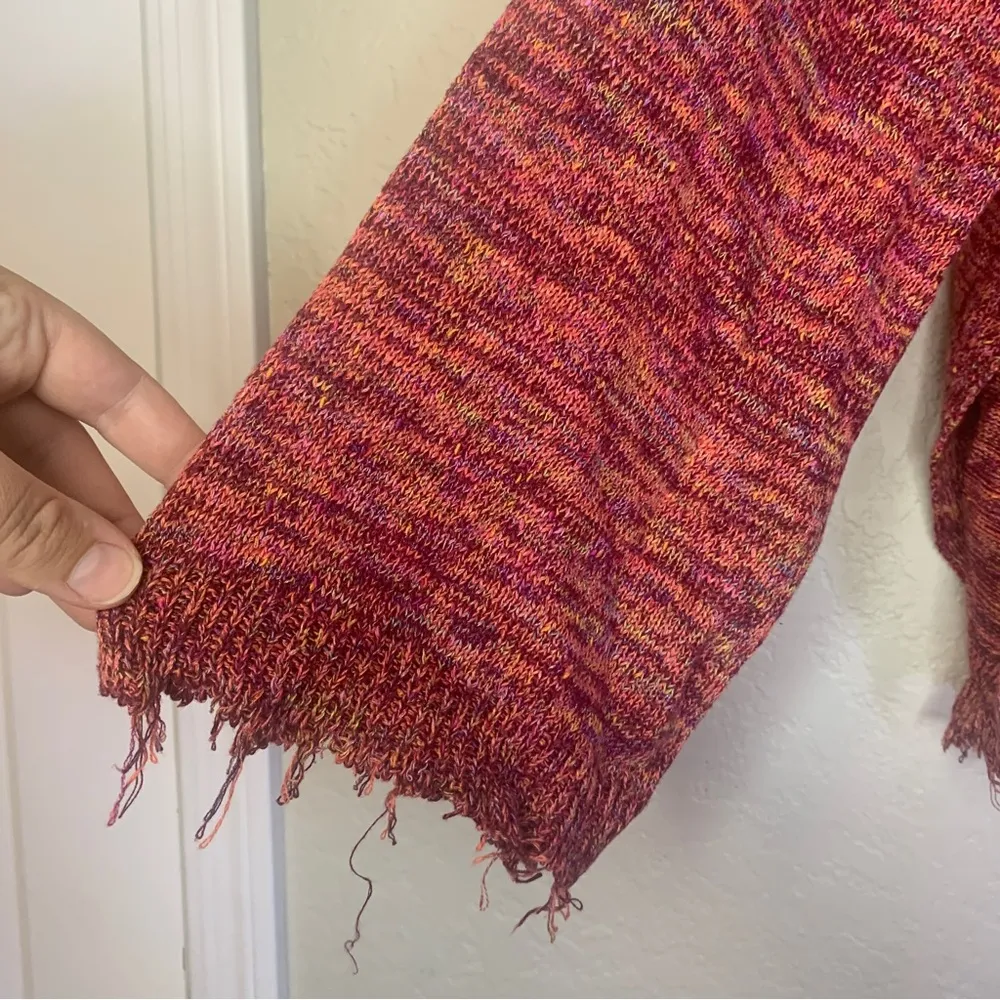 Free People Multicolor Knit Prism Pullover Sweater Size S - Image 6