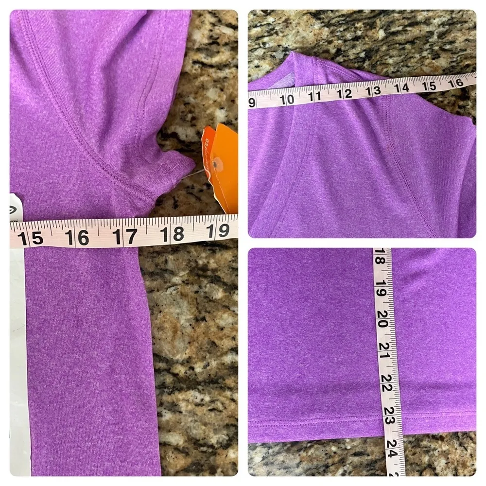 Champion DuoDry Athletic Top Purple Sporty Tennis core Athleisure Shirt M Size M - Image 5