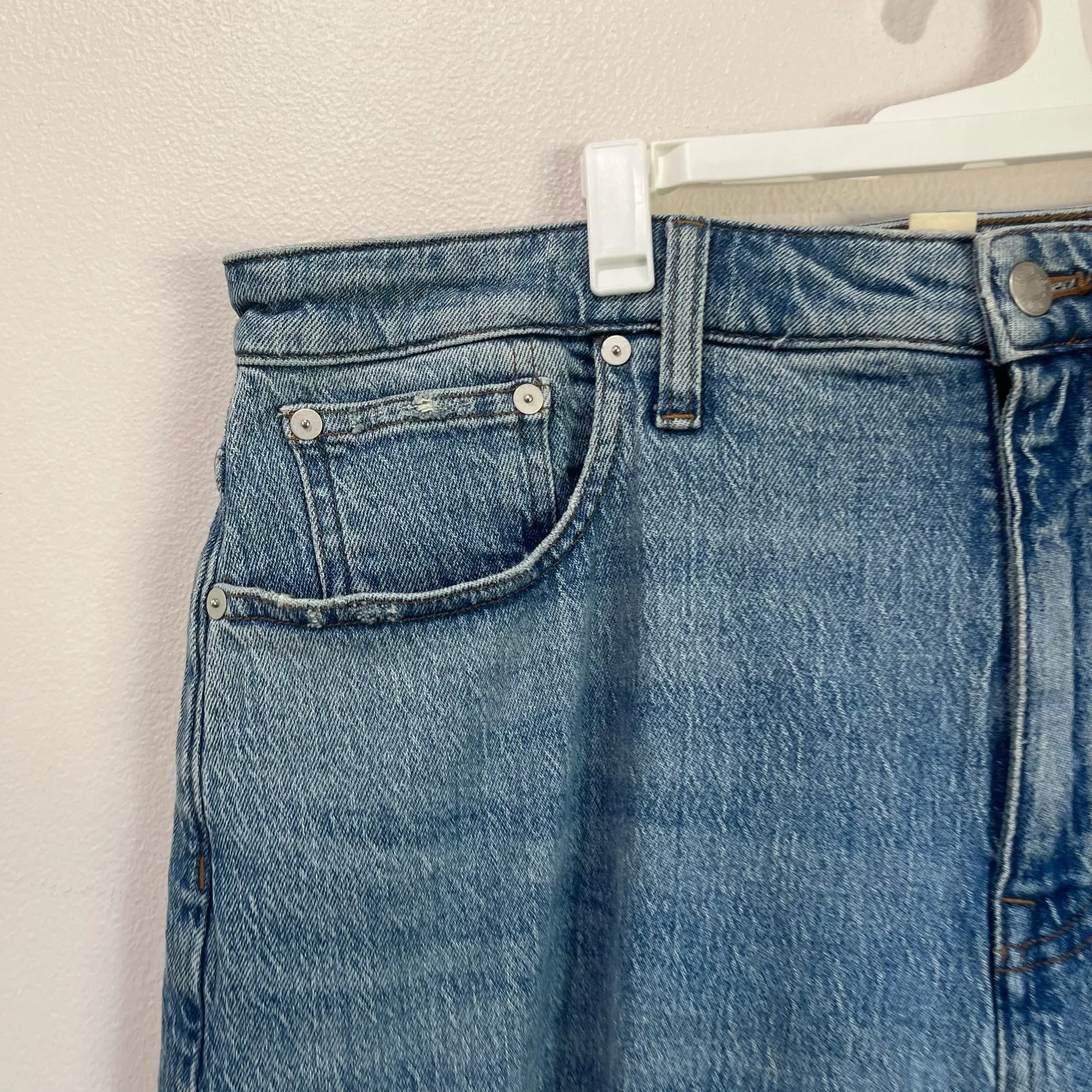 Madewell Curvy 90s Straight Medium Wash Plus Size 32 DM7484 - Image 3