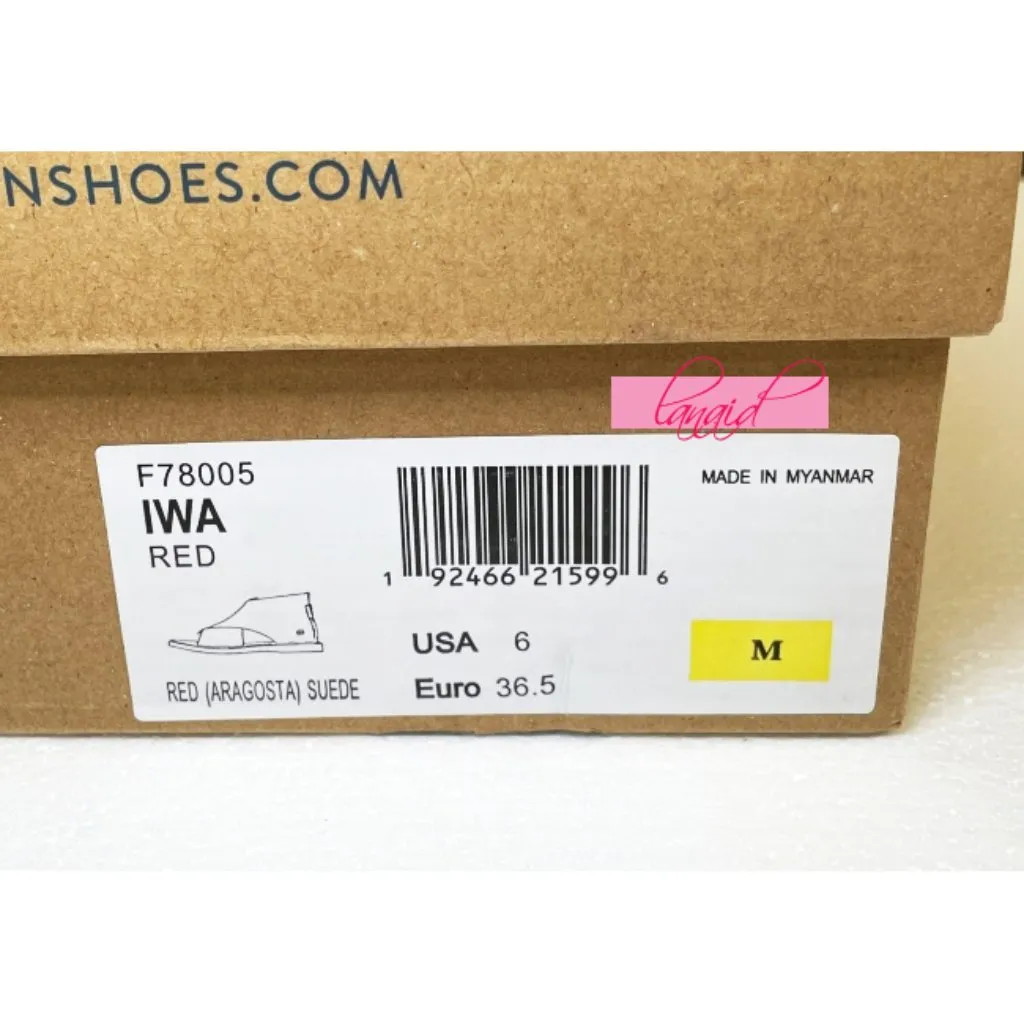 Born Iwa Red Aragosta Suede Leather Distressed Crossover Burnt Orange Sandals 6 - Image 13