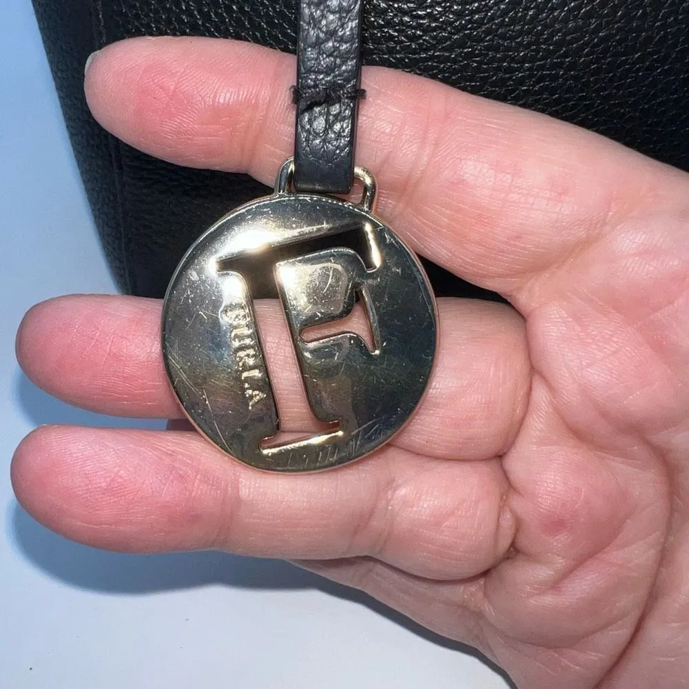 Furla Leather Top Zip Medium Tessa Handbag - Image 4