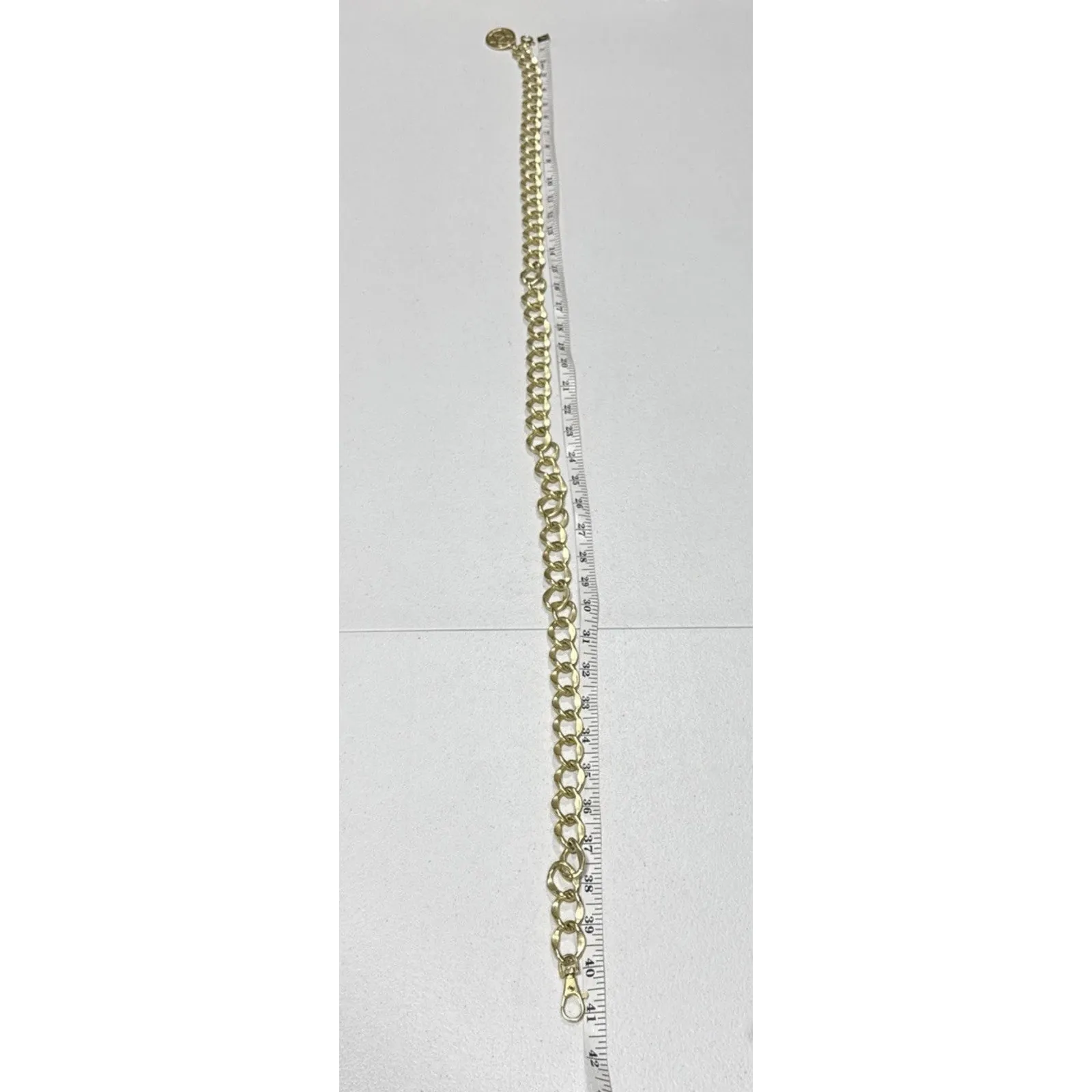 Womens Gold Tone Medallion Chunky Chain Link Belt 41" Long Y2K Party Fashion - Image 9