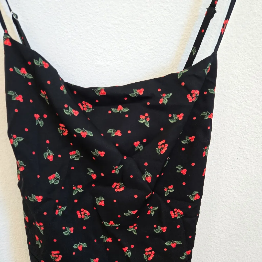 Cider Black Floral Coquette Cottagecore Milmaid Y2k Dress 1XL - Image 9