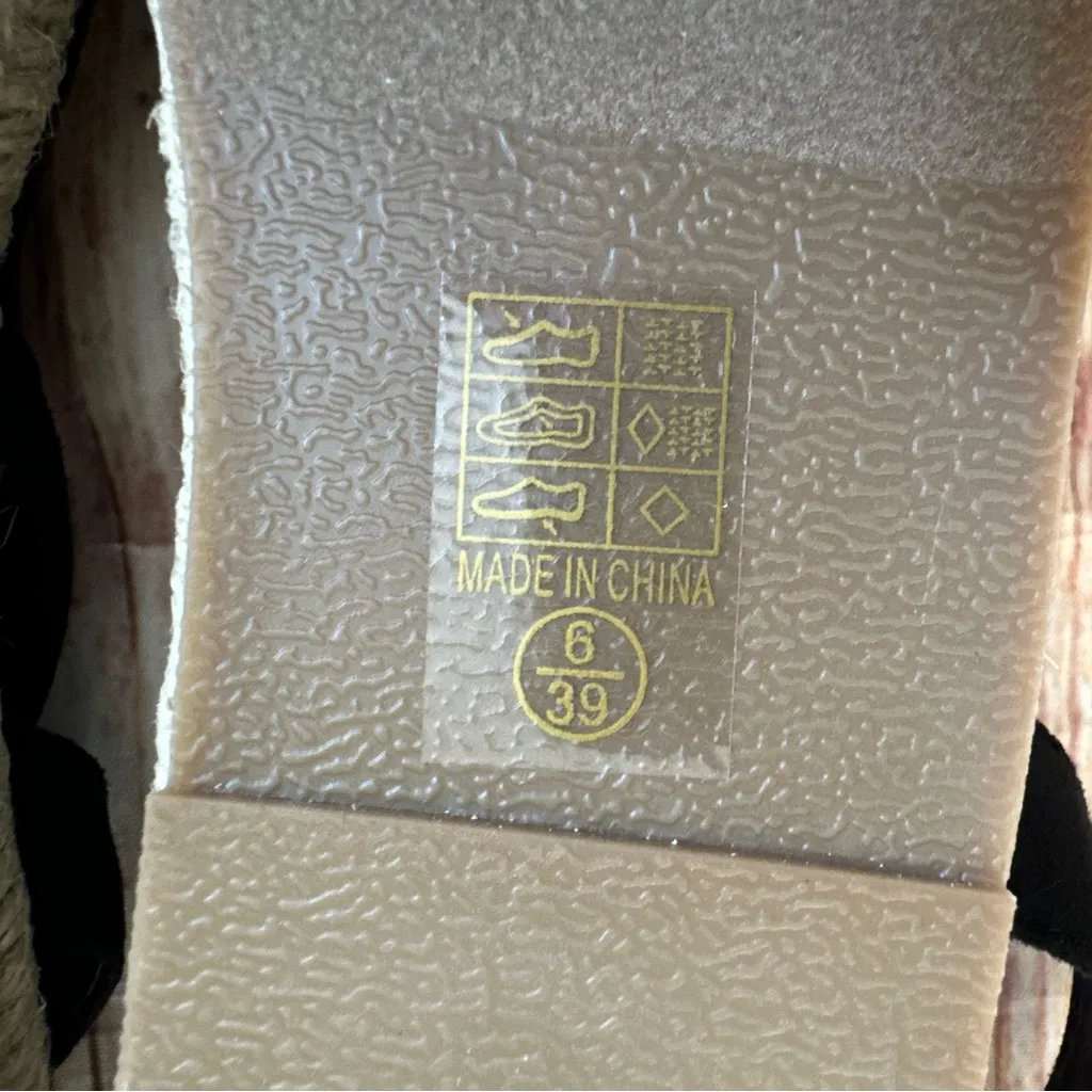 PRETTYLITTLETHING Black Lace Up Espadrille Flatform Sandal - Image 11