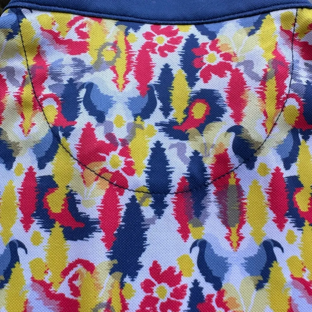 Fringe Peyton Sleeveless Athletic Golf Dress in Blue/Primrose Yellow Size Large - Image 15