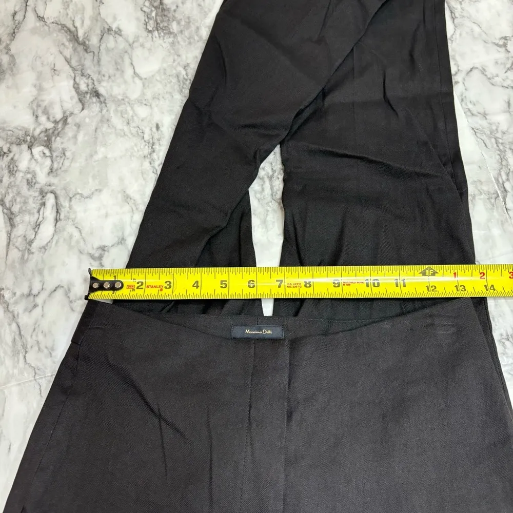 Massimo Dutti Black High Rise Pants Cotton Blend size 4 NWT RETAIL $129 career - Image 6