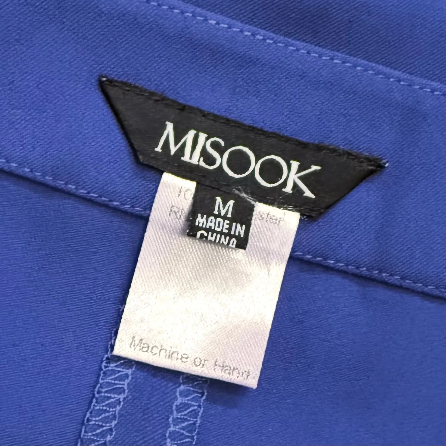 Misook Women’s Medium Blue Trousers Dress Pants Corporatecore Office Colorful - Image 6