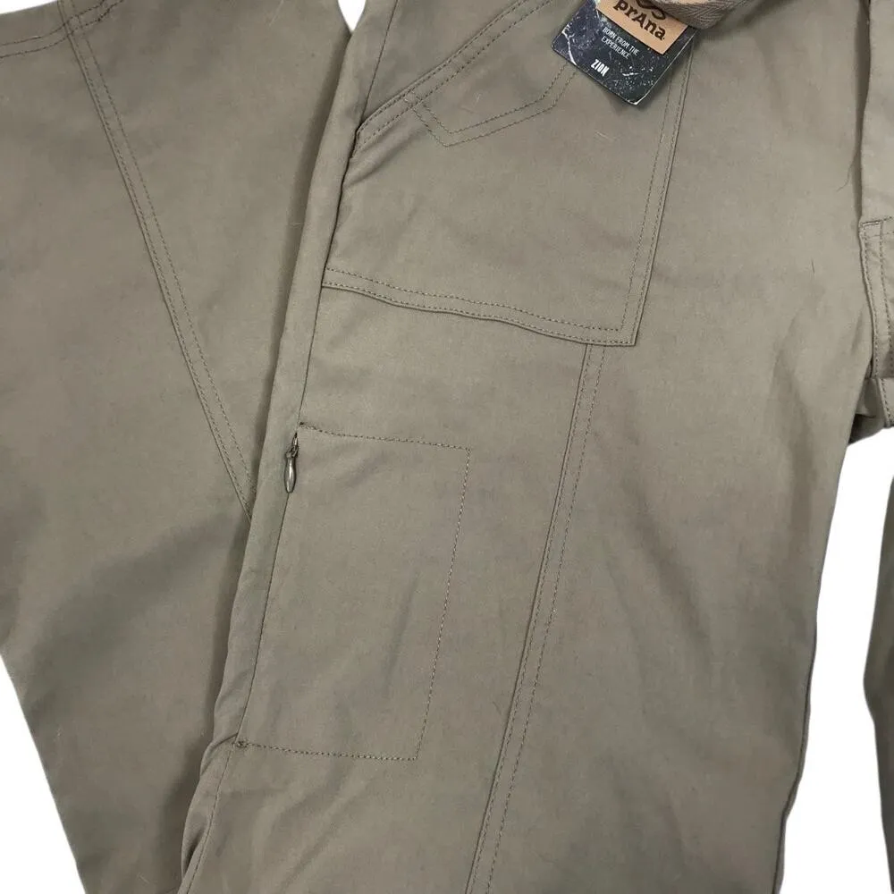 PRANA Breathe Convertible Pant Shorts Women 10 Khaki Outdoor Hiking Travel NWT - Image 11