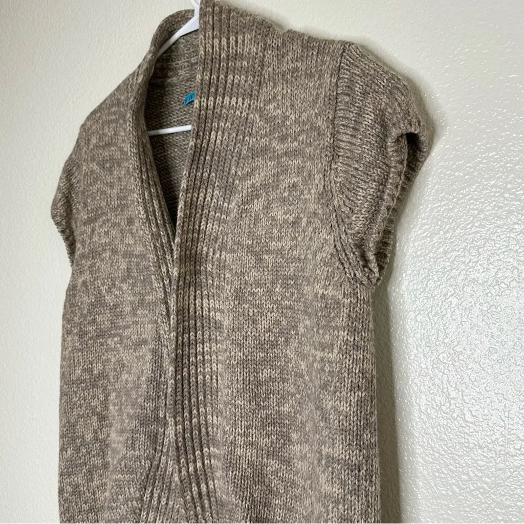 Alice + Olivia Chunky Knit Merino Wool Cardigan Shrug - Image 2