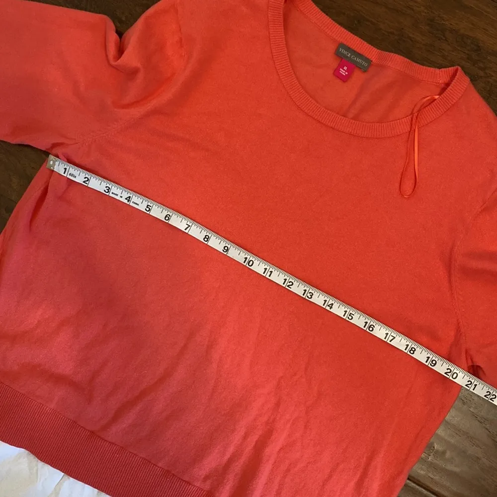 Vince Camuto Sweater Blouse Salmon XL - Image 8