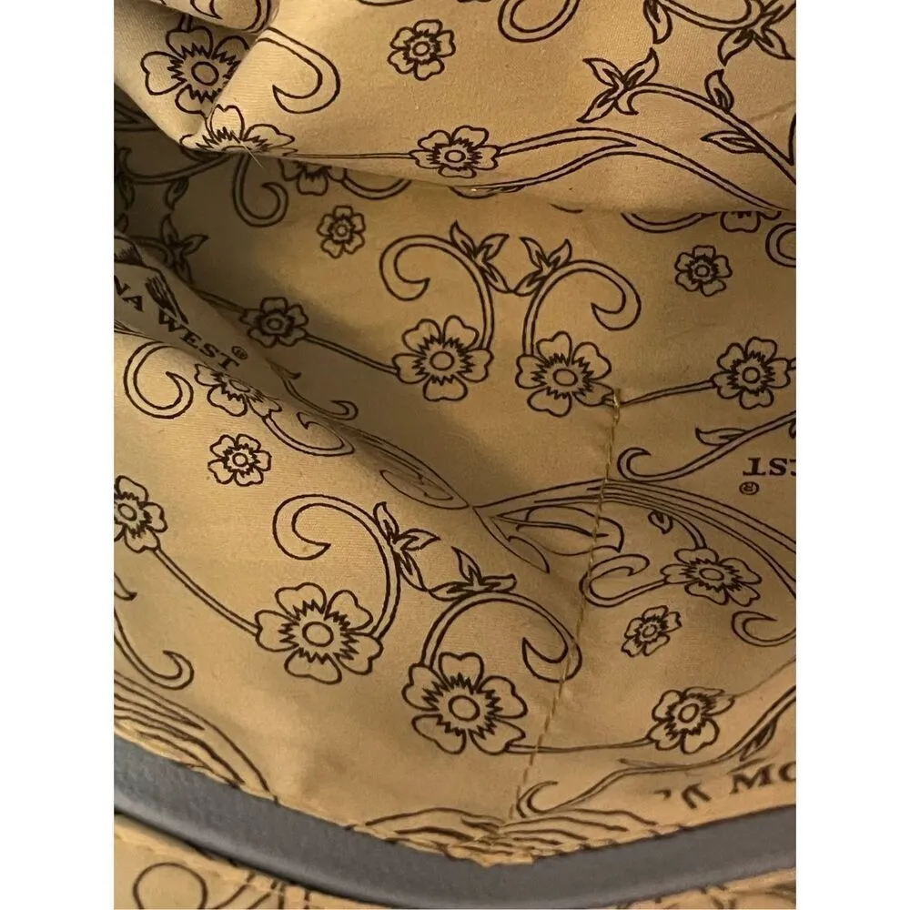 Montana West  Fringe Collection Leather Blue  Concealed Carry Bag - Image 6