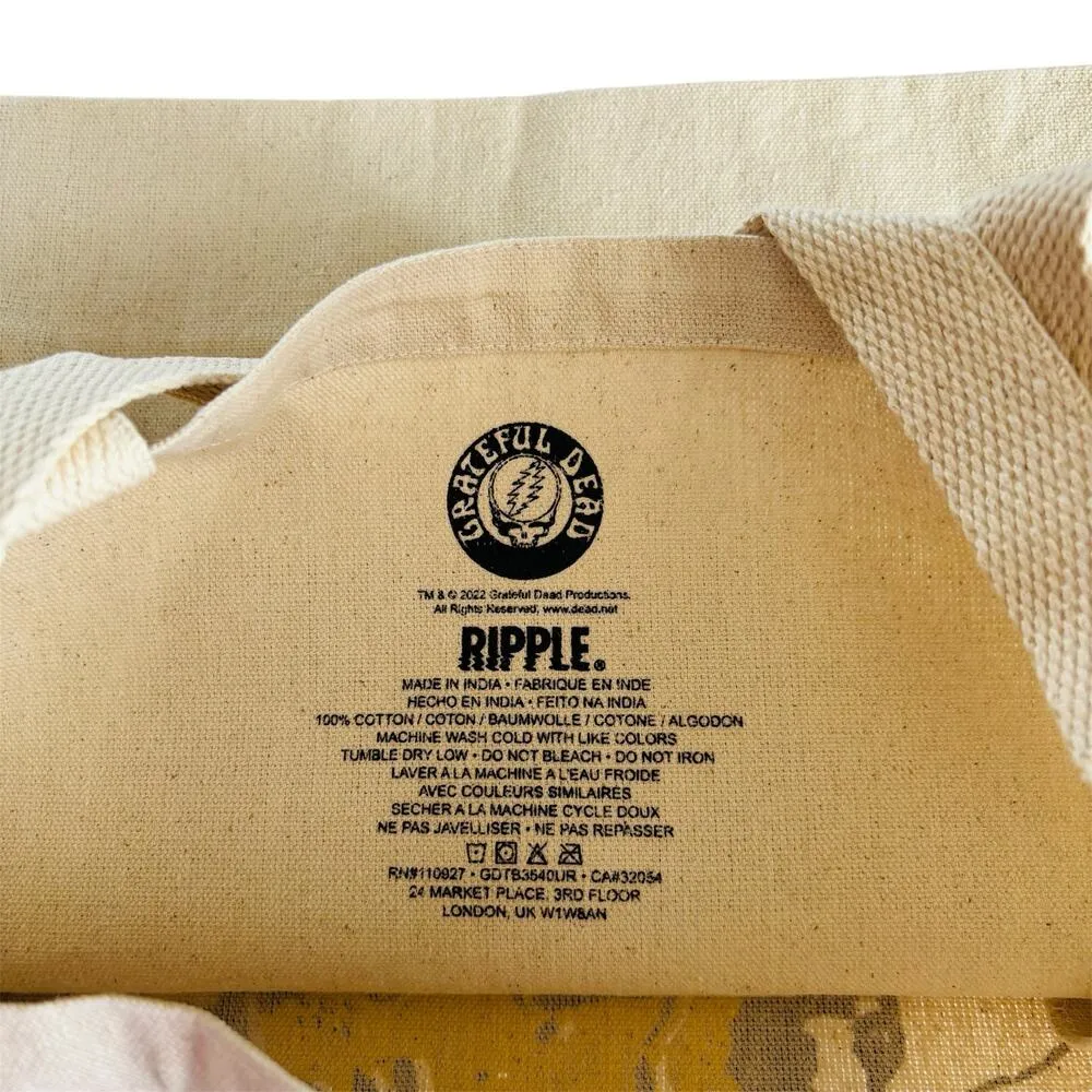 Urban Outfitters Grateful Dead Spring '77 Beige Canvas Tote Bag NWT - Image 6