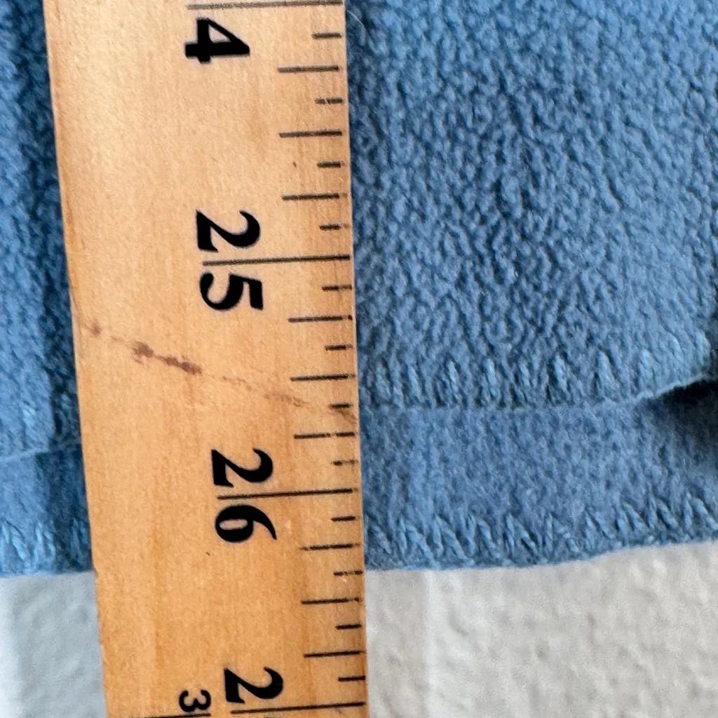 LL Bean Teal Blue Fleece Chore Coat Jacket Womens M Fall Casual Workout Barncoat Size M - Image 4