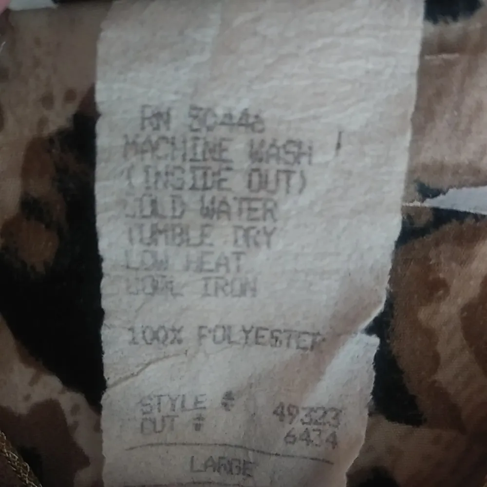 Popovitch L Vintage Knit Golden Leopard Long Jacket Black Size L - Image 2