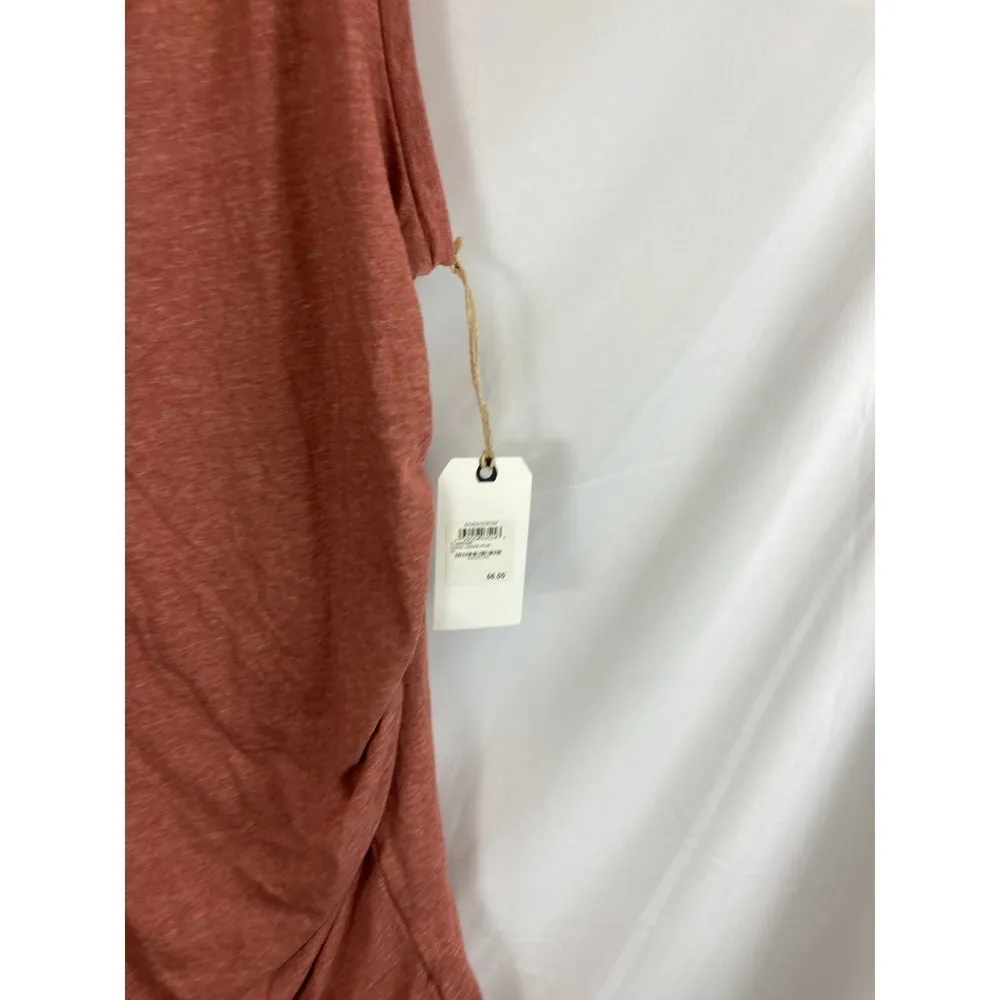 NWT Leith Ruched Sleeveless Dress in Coral Cedar Size XL - Image 4