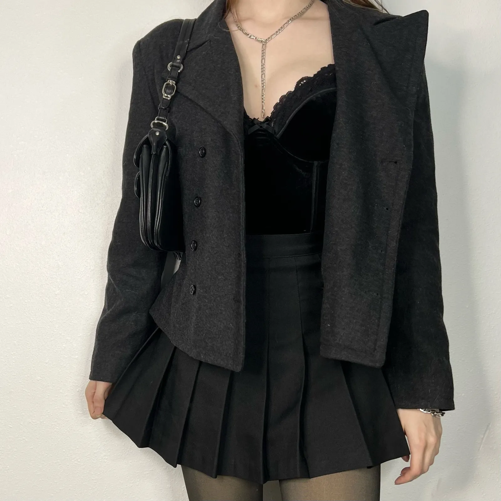 Vintage Out Brook Wool Blend Lightweight Jacket Gray Size M - Image 2