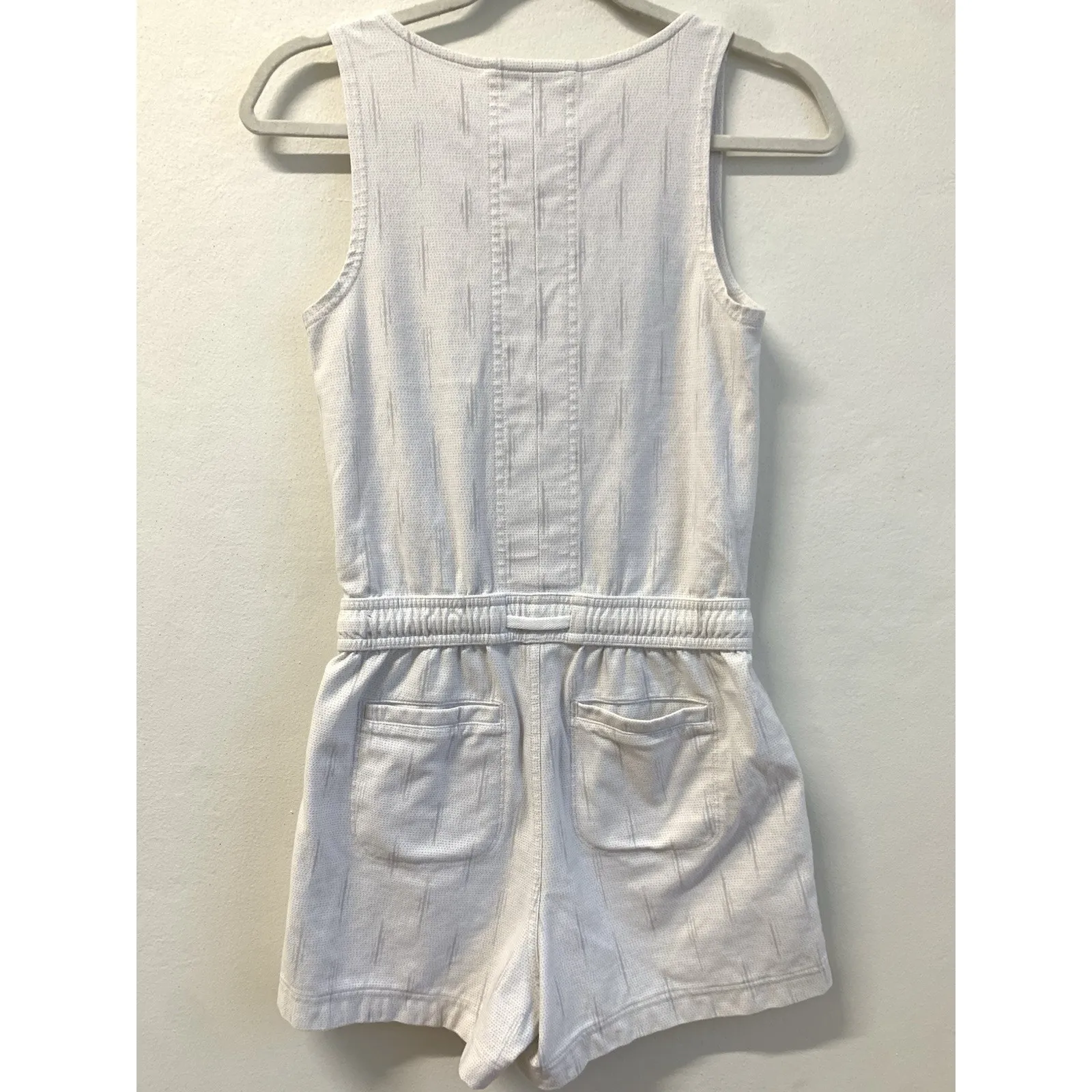Athleta Women’s Romper Farallon Button Up White Stripes Size XXS - Image 16