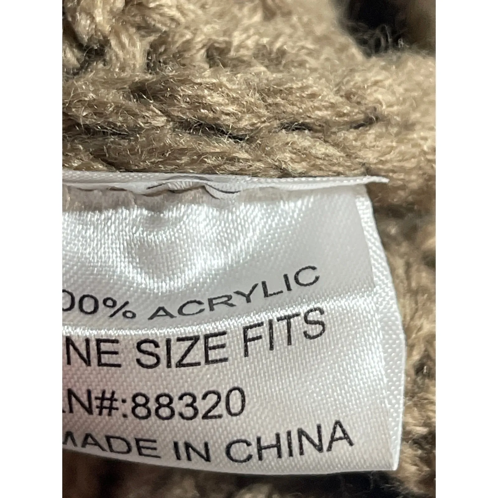 C.C. Women's Camel Tan Beige Winter Snow Outdoor Knit Bonnet Beanie Hat OS - Image 4