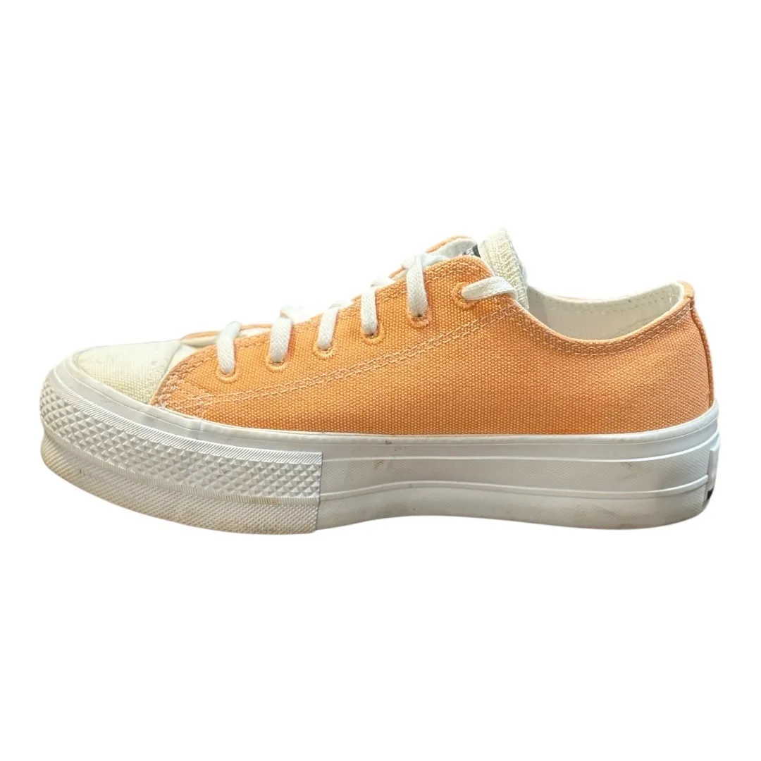 Converse All Star Renew‎ Platform Low Top Sneakers Chuck Taylor Orange Size 7 - Image 2