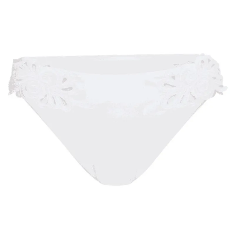 Agent Provocateur Cilla Chic Embroidered Cut out White Bikini Brief US 8 - Image 5